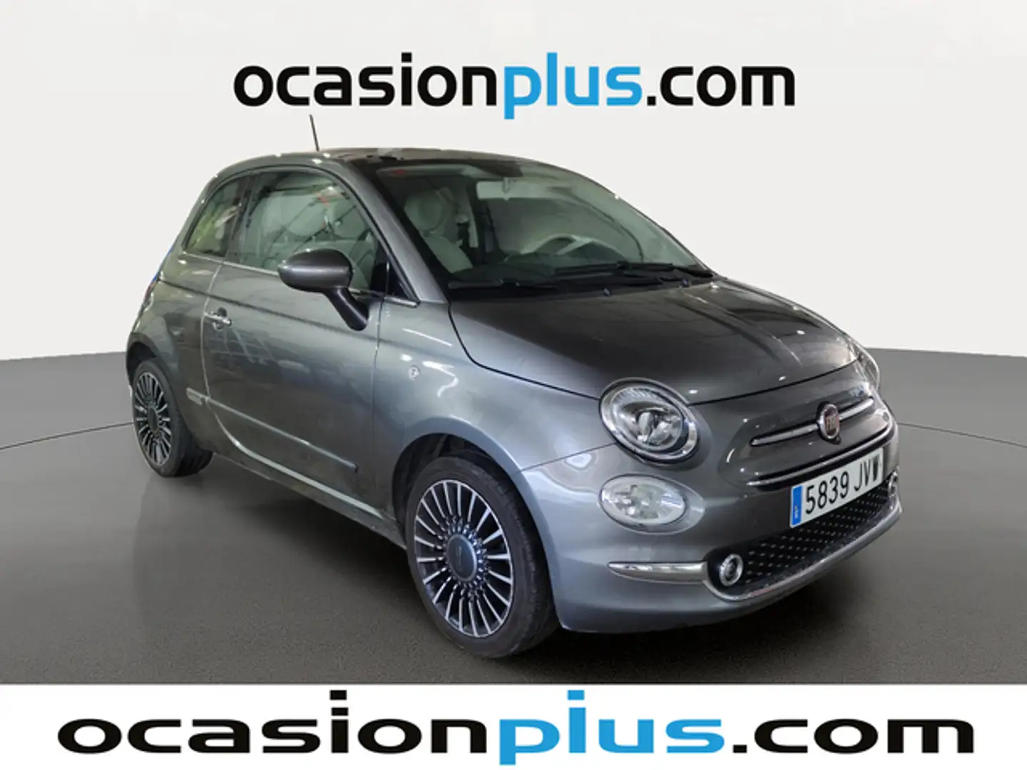 Fiat 500 1.2 Lounge Gris - 2