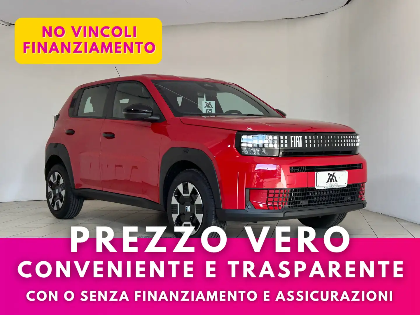 Fiat Grande Panda Icon 1.2 hybrid 110cv + Retrocamera Rosso - 1