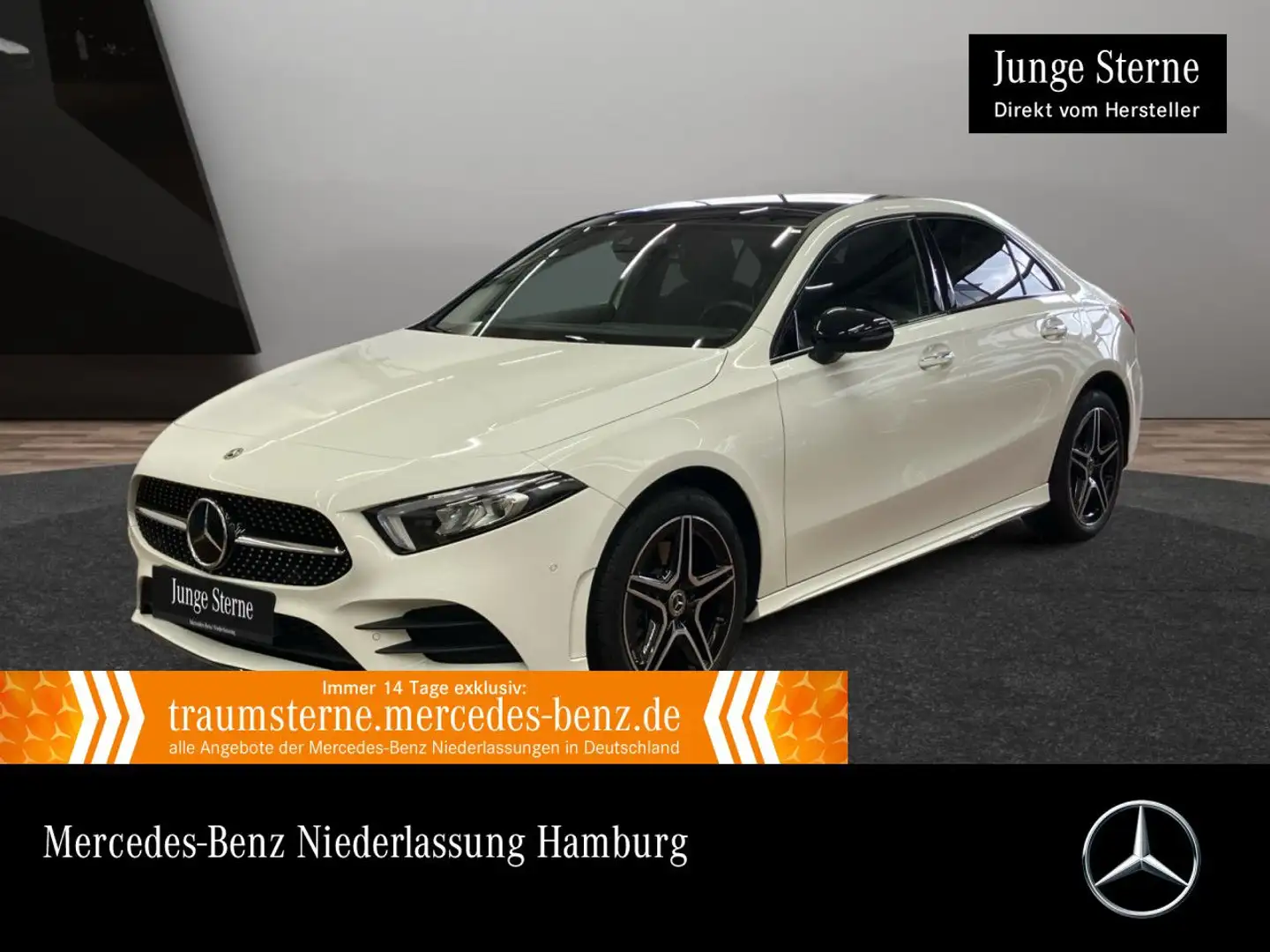 Mercedes-Benz A 250 e Lim AMG+NIGHT+PANO+LED+KEYLESS+8G Weiß - 1