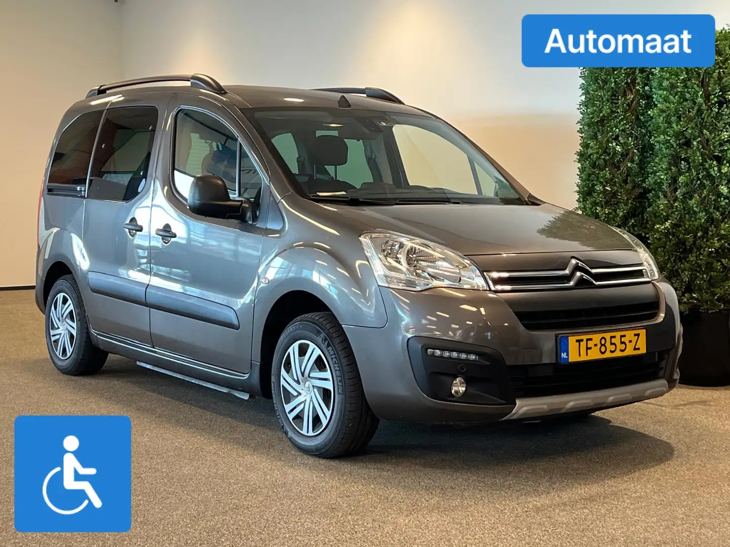 Citroen Berlingo Rolstoelauto Automaat Rolstoel 1e zitrij voorin / Grijs - 1
