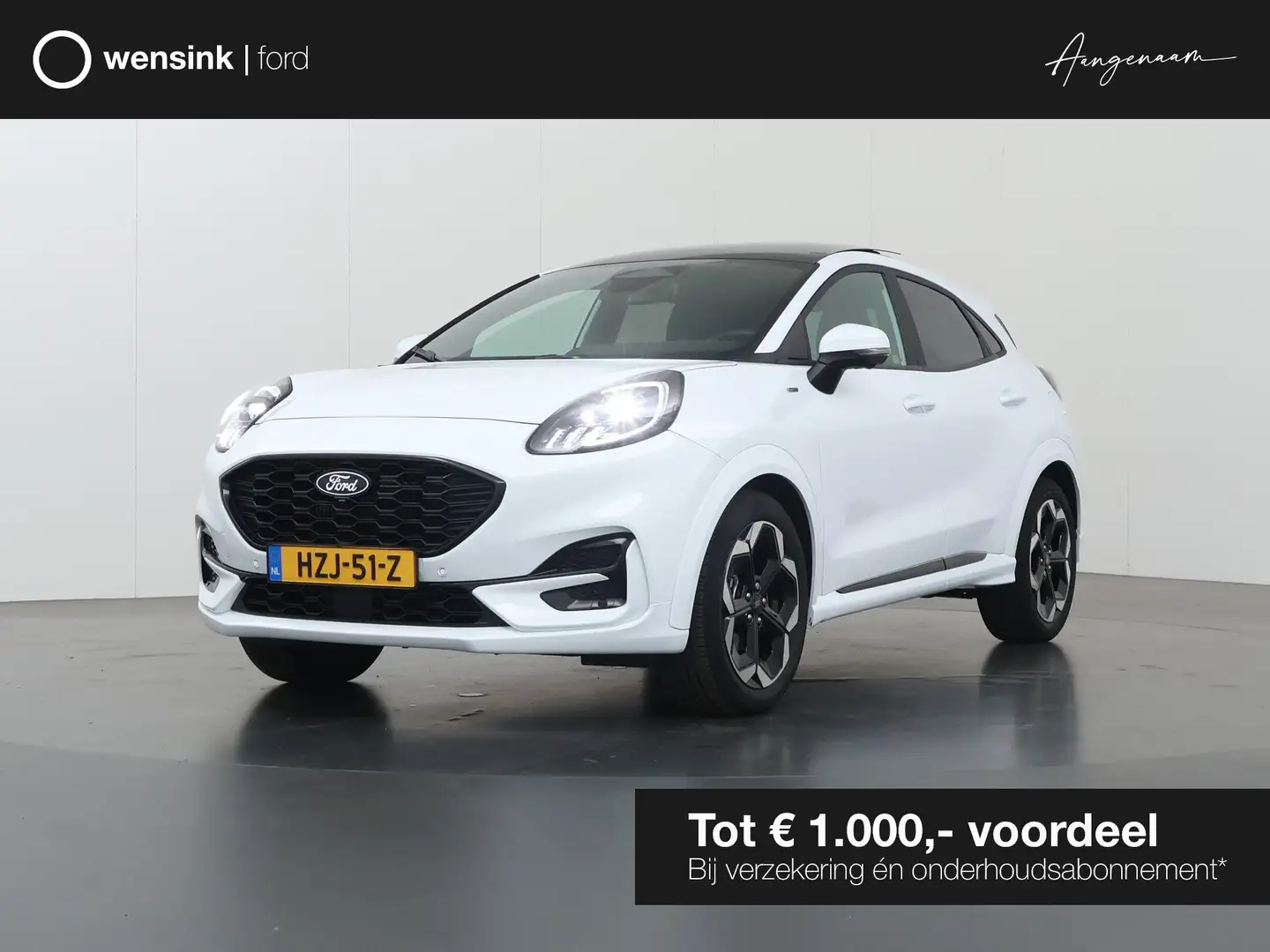 Ford Puma 1.0 EcoBoost Hybrid ST-Line X | Facelift | Trekhaa Blanc - 1