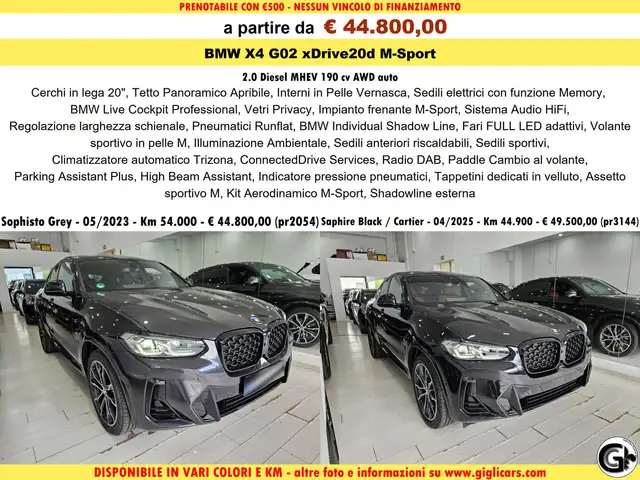 BMW X4 XDrive20d M-Sport C20" TETTO Navi CAM LED Clima3Z