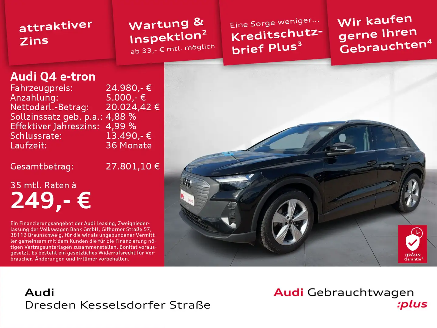 Audi Q4 e-tron 35 125 kW Kamera DAB LED Navi Noir - 1