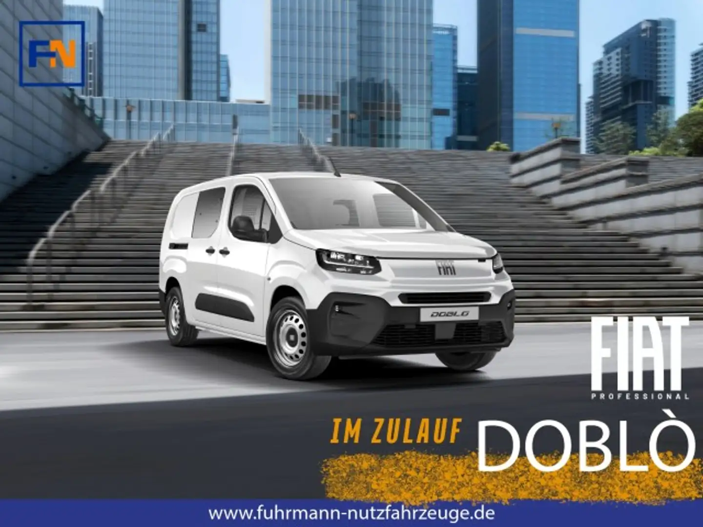 Fiat Doblo MULTICAB L2 1.5 BLUEHDI AT8 Weiß - 1