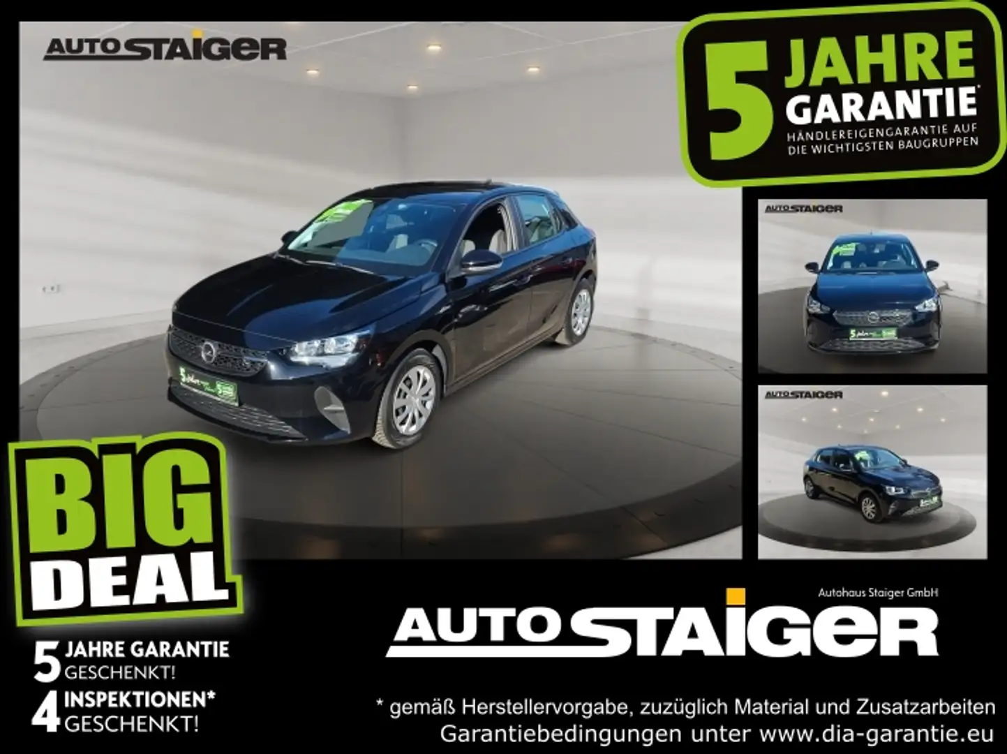 Opel Corsa F 1.2 Edition Allwetter*Bluetth*Lichtsens Schwarz - 1