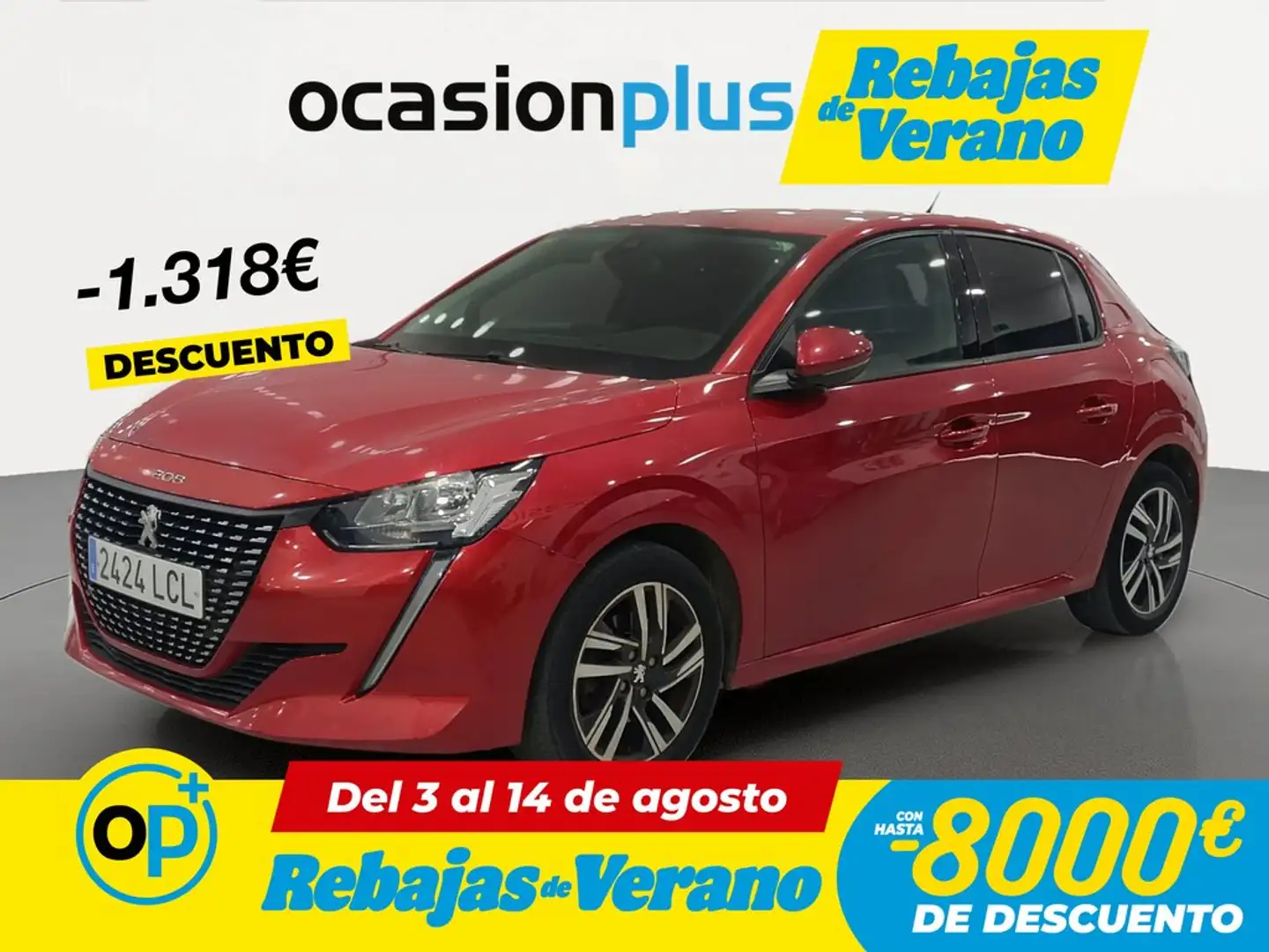 Peugeot 208 1.2 Puretech S&S Allure 100 Rojo - 1