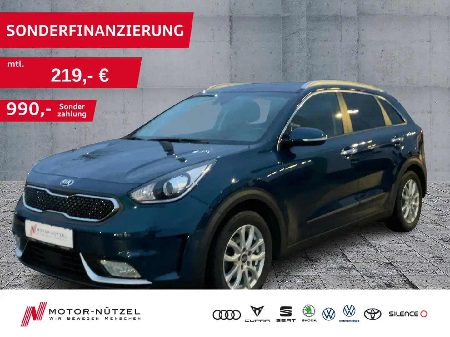 Kia Niro 1.6 Hybrid SPIRIT XEN+NAV+ACC+SHZ+RFK+DAB Blau - 1