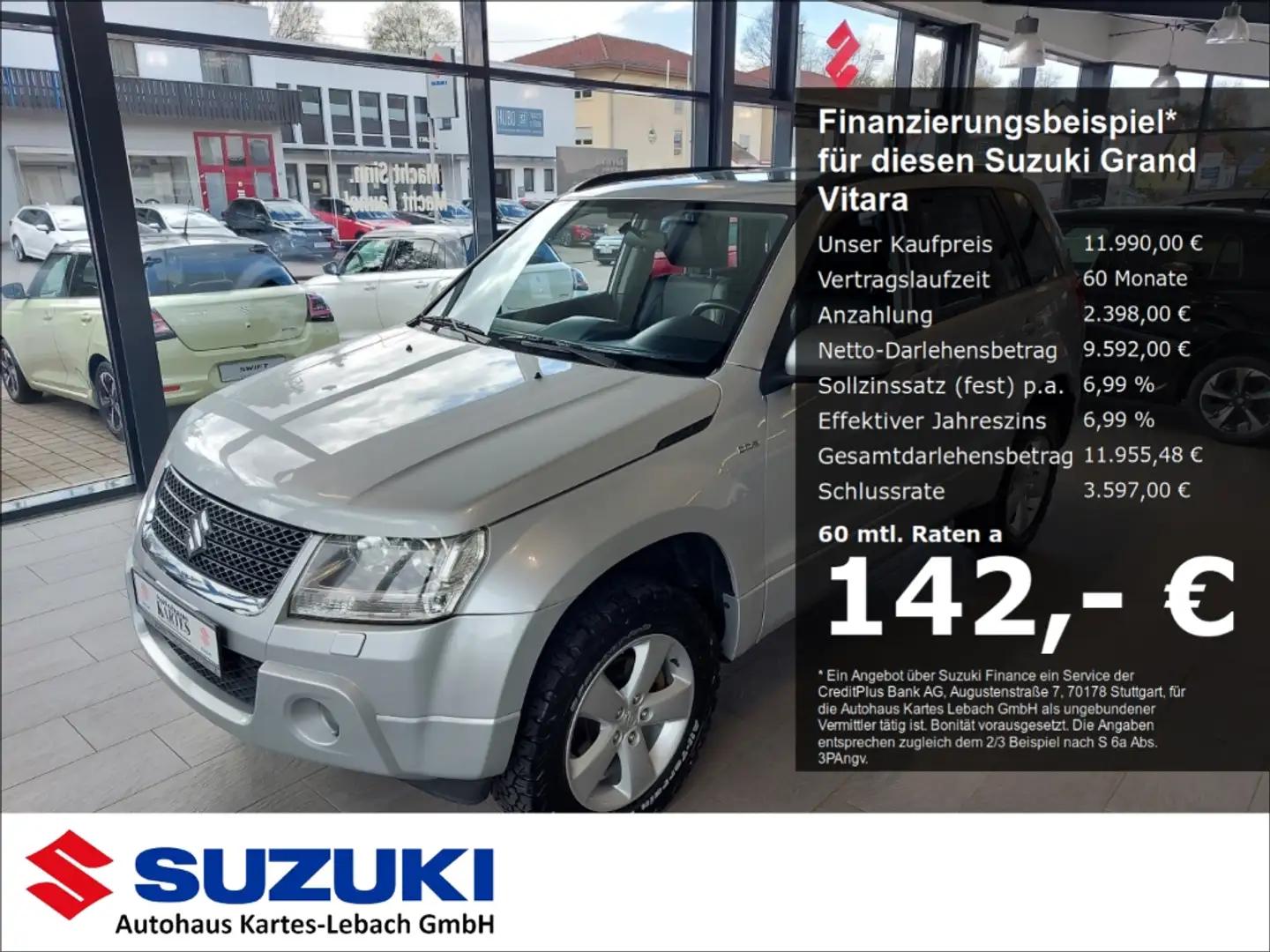 Suzuki Grand Vitara 1.9 DDIS X 30 AWD AHK Gelände Fahrwerk AT Reifen Plateado - 1