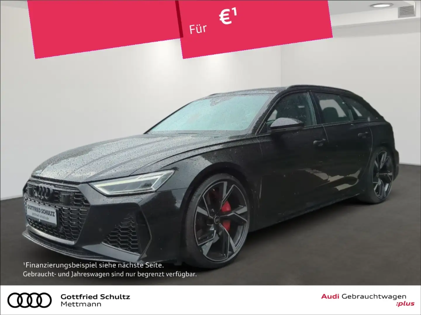 Audi RS6 Avant PANO*AHK*B&O*SPORTABGAS*RS-SITZE*LED Noir - 1