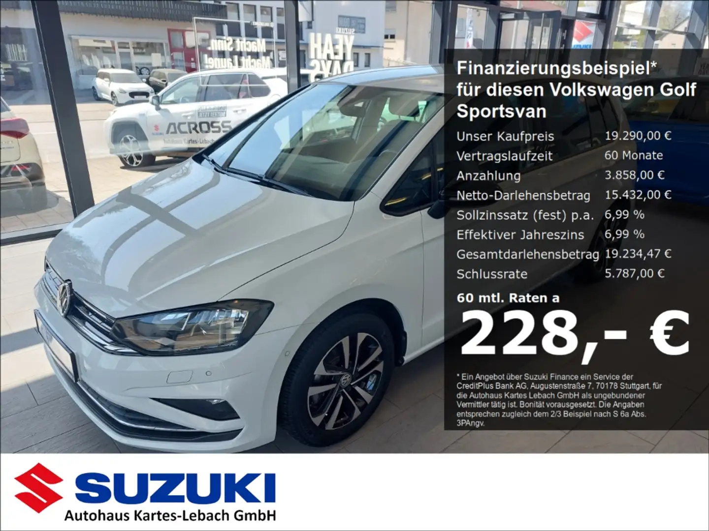 Volkswagen Golf Sportsvan VII IQ.DRIVE 1.5 TSI SHZ PDC 1. Hand Bianco - 1