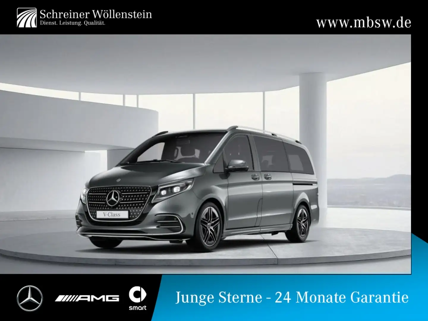 Mercedes-Benz V 300 4M STYLE Lang AIR*AMG*Pano*Burm*Distr* Gris - 1
