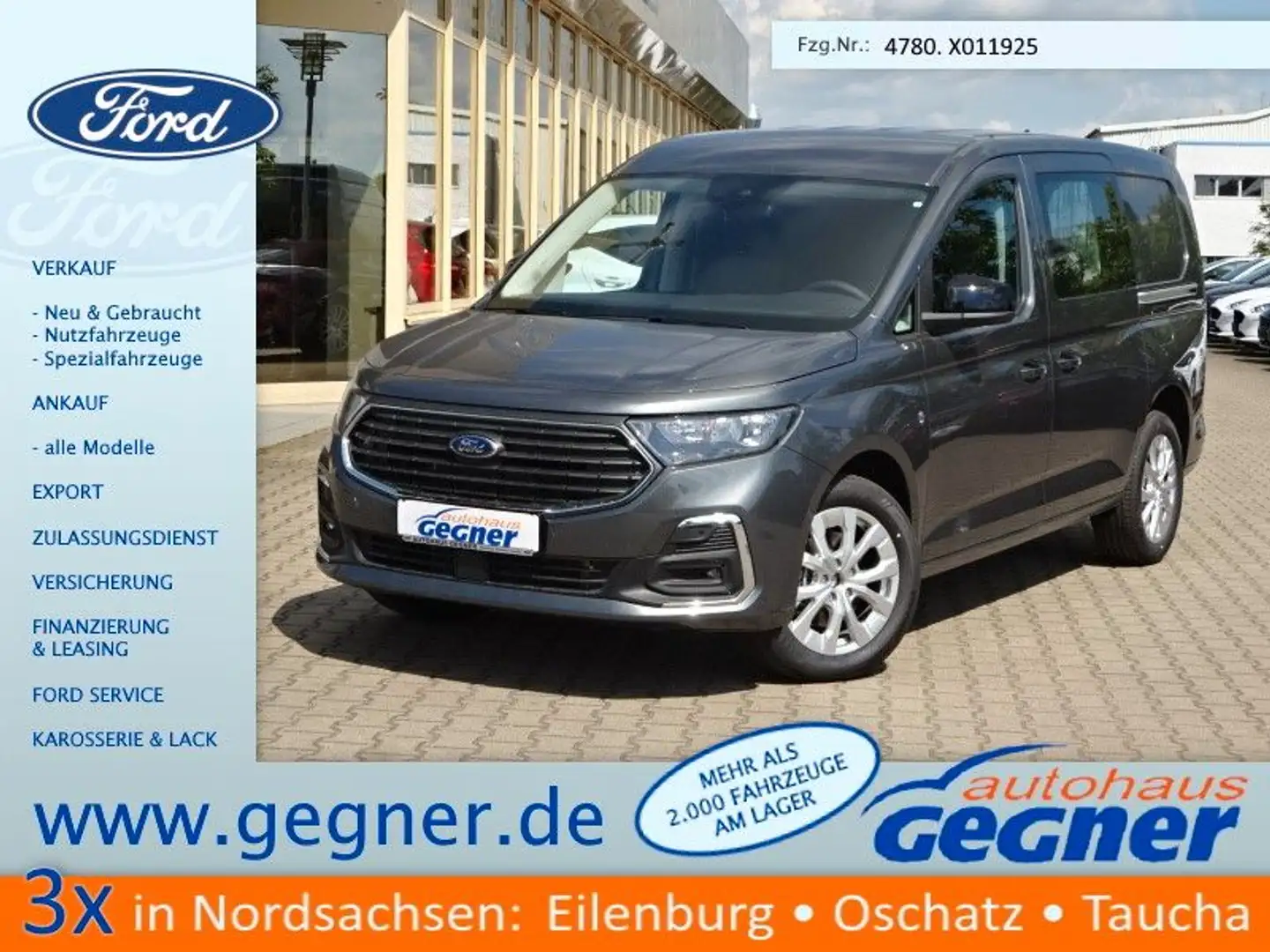 Ford Transit Connect L2 Limited AT Stndhz 2xS.Tür AHK Сірий - 1