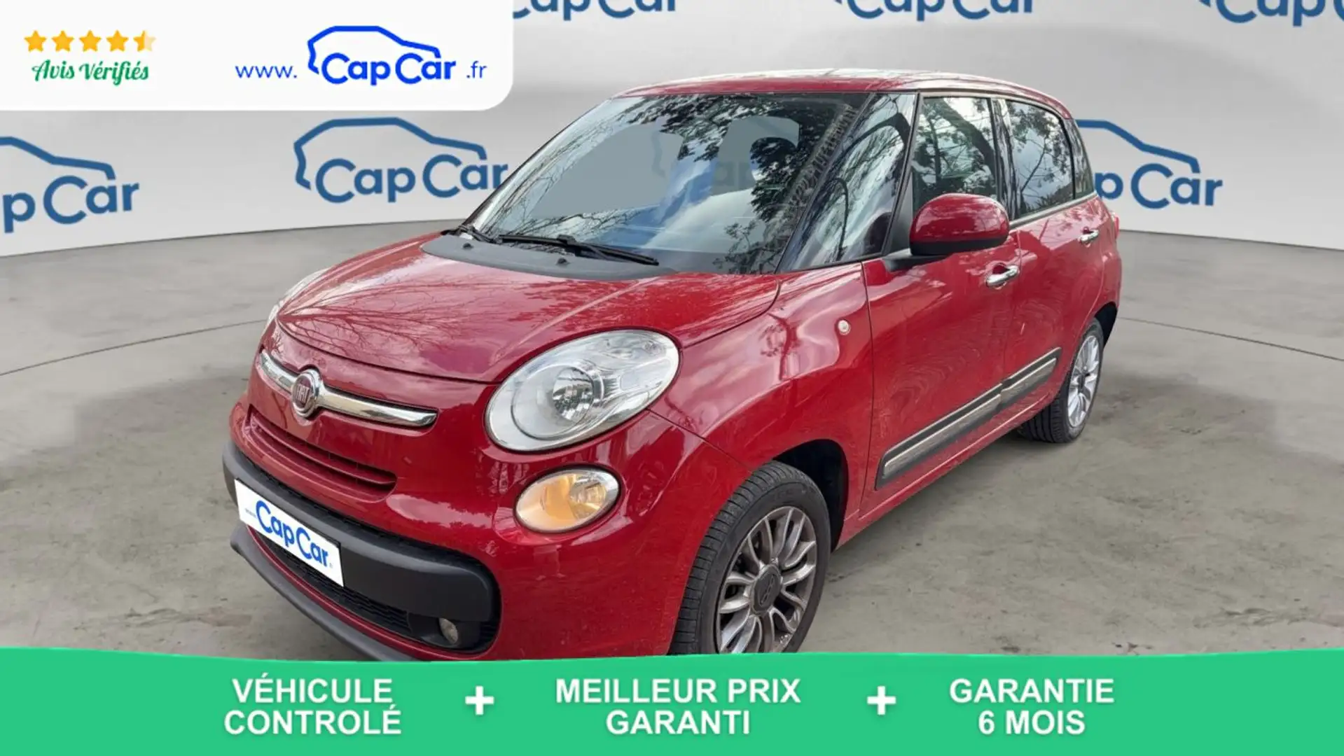Fiat 500L 0.9 TwinAir 105 Club - Toit ouvrant Rouge - 1