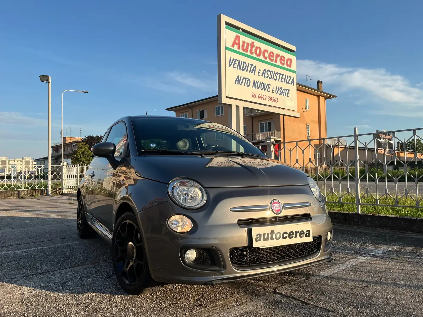 Fiat 500 0,9 TWIN AIR TURBO 105 CV - Gris - 1
