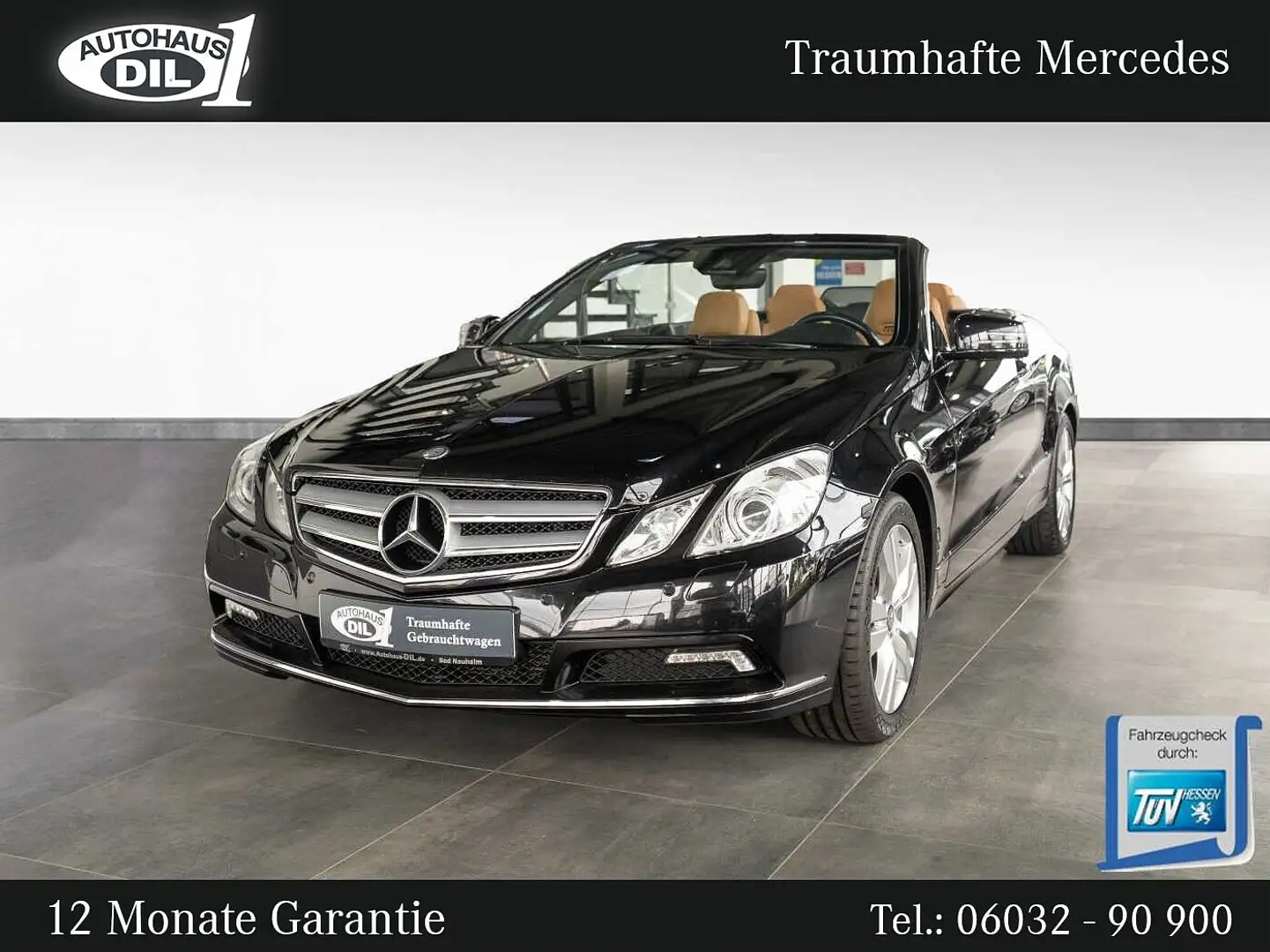 Mercedes-Benz E 250 CGI Cabrio *LEDER*SHZ*AIRSCARF* Schwarz - 1