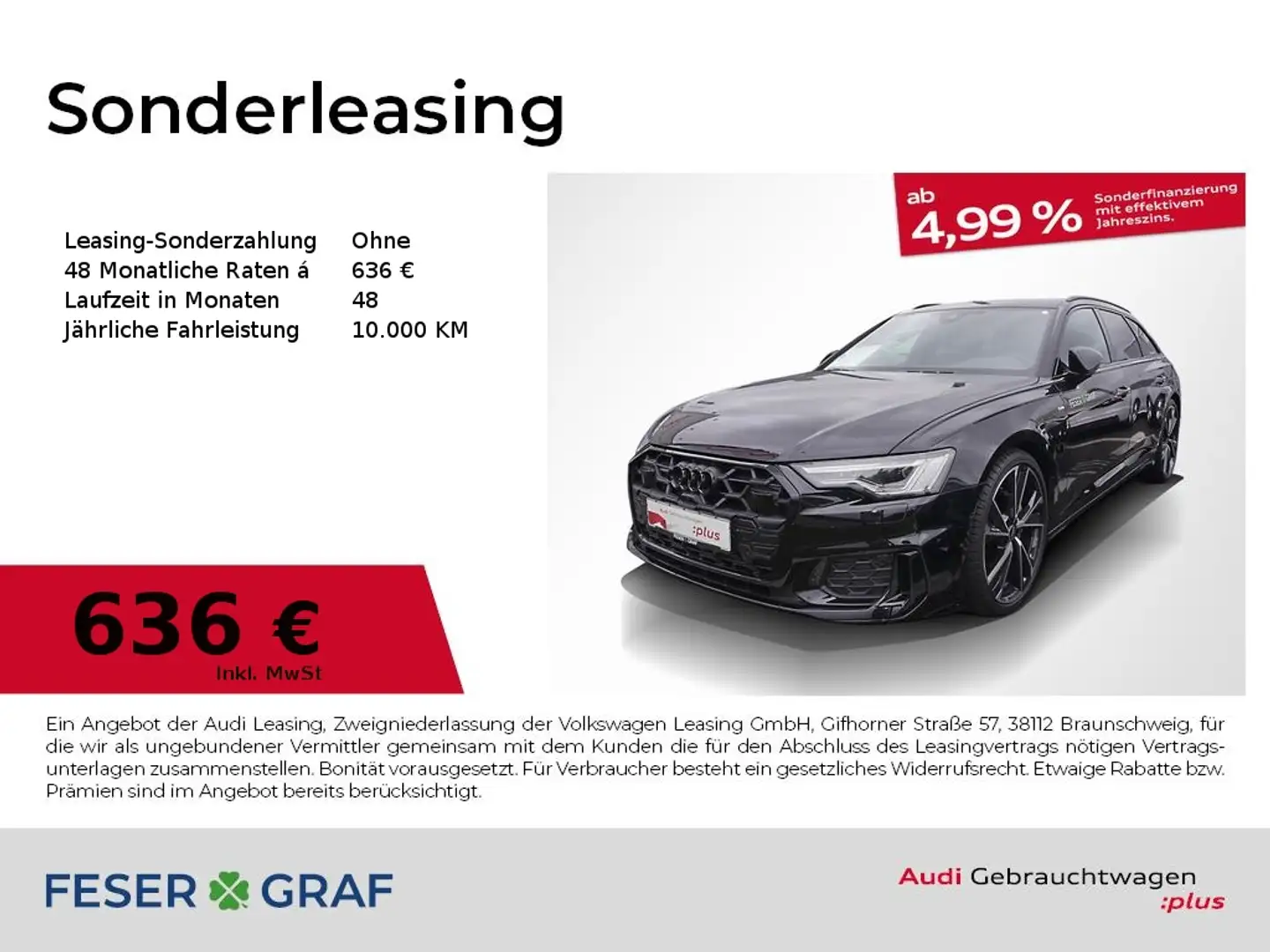 Audi A6 Avant 40 TDI S line Sthzg Pano matrix AHK Schwarz - 1