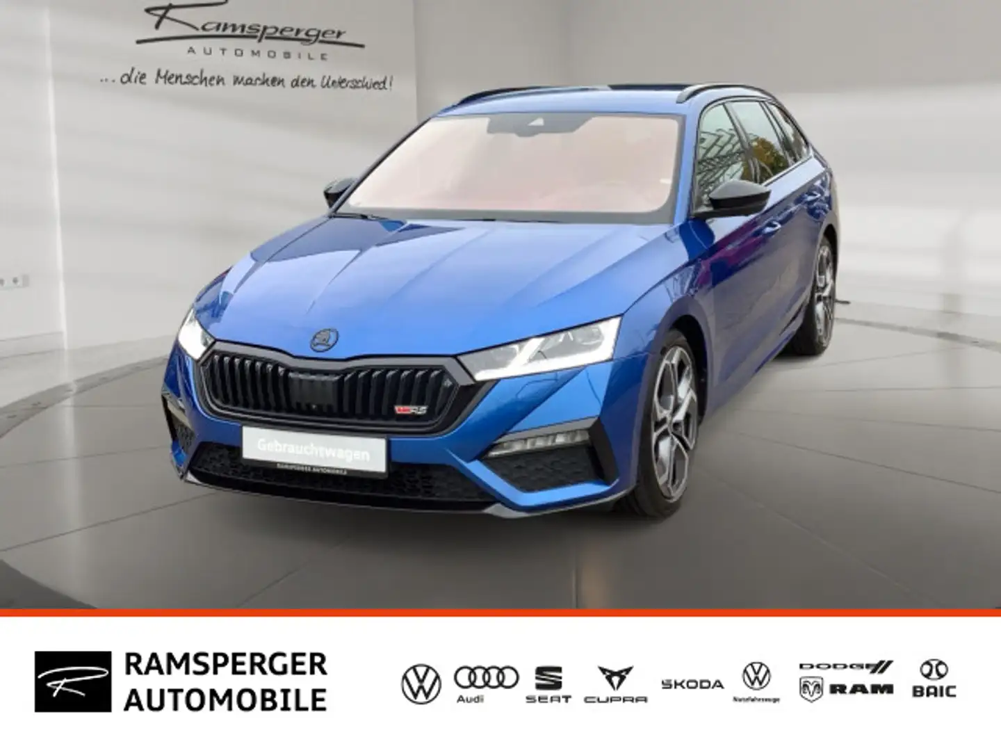 Skoda Octavia Combi 2.0 TDI DSG RS 4x4 AHK ACC Matrix Blau - 1