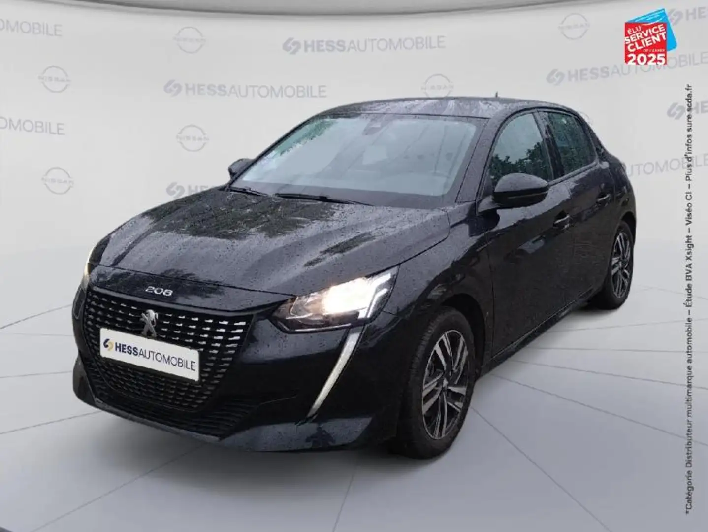 Peugeot 208 1.2 PureTech 100ch S\u0026S Allure Zwart - 1