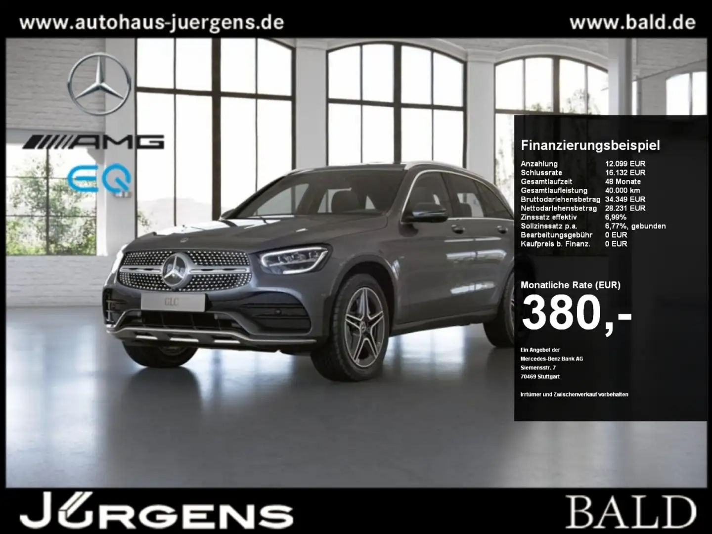 Mercedes-Benz GLC 300 e 4M AMG-Sport/Wide/360/AHK/Totw/Distr Grey - 1