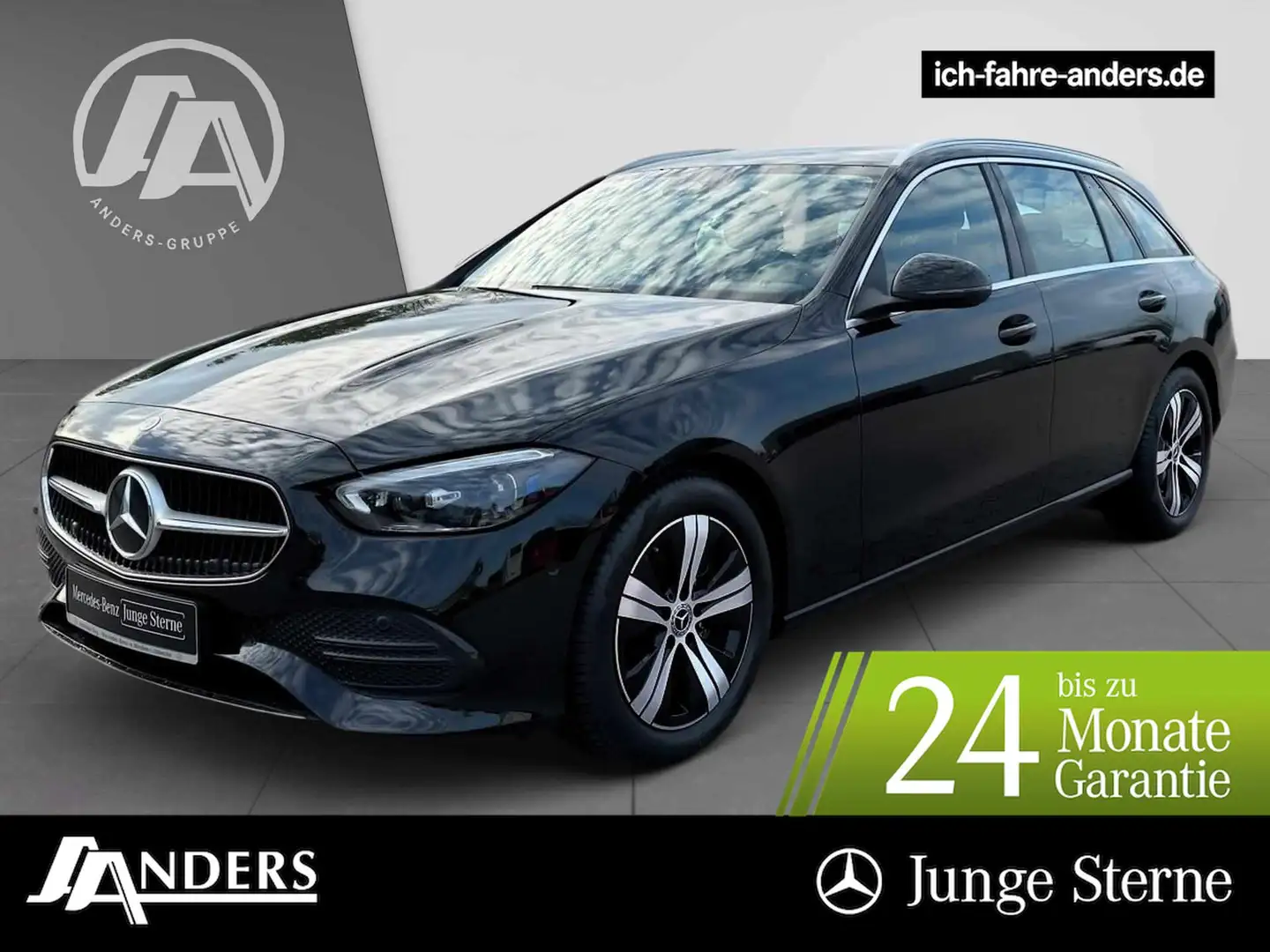 Mercedes-Benz C 200 d T Avantgarde+MBUX+DIGITAL+Kam+EASY-P+SHZ Noir - 1