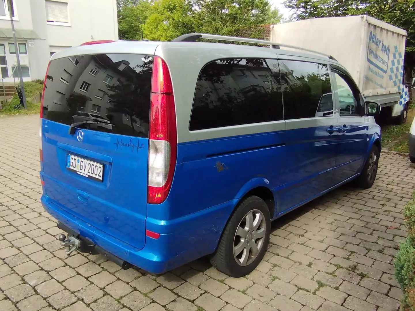 Mercedes-Benz Vito 115 CDI Lang DPF Aut. 8Sitz TÜV bis 2026 Kék - 1