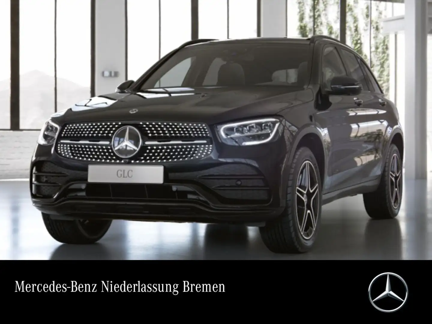 Mercedes-Benz GLC 300 de 4M AMG+NIGHT+PANO+360+AHK+LED+FAHRASS Schwarz - 1