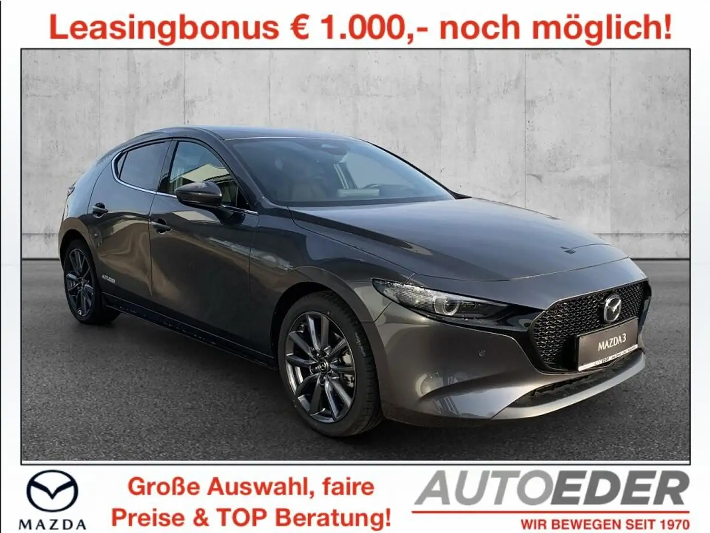 Mazda 3 Mazda3 e-Skyactiv-G140 Exclusive-Line Grau - 1