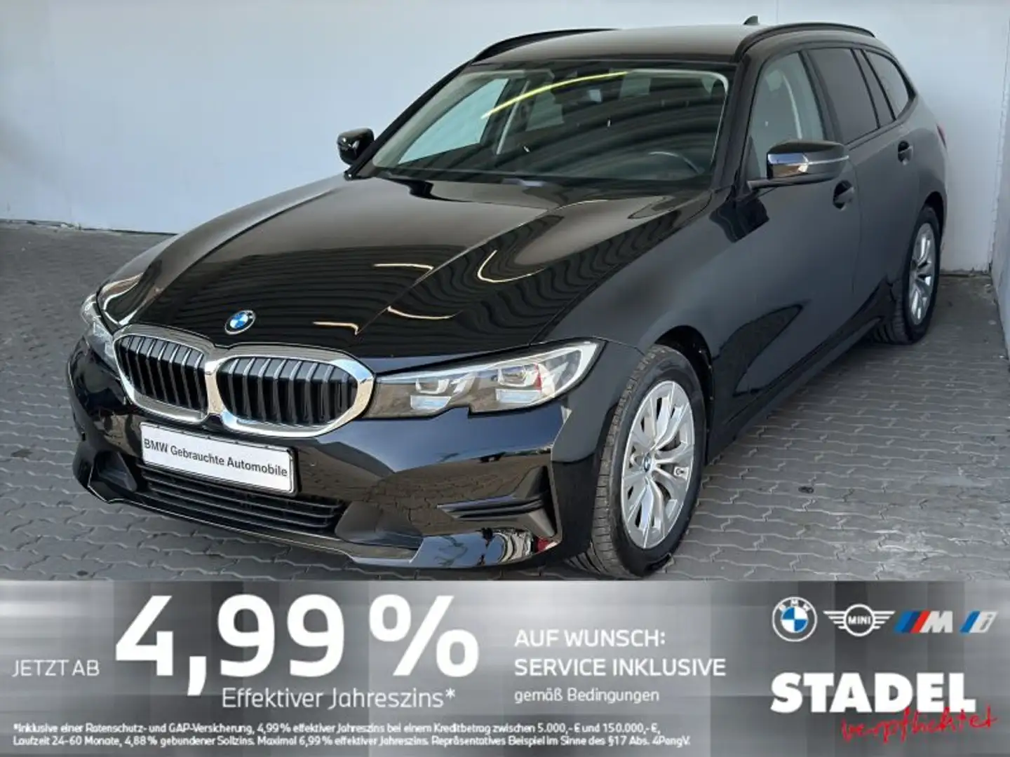 BMW 318 i Tour. Advantage Navi.LED.PDCvo+hi.WLAN.DAB Zwart - 1