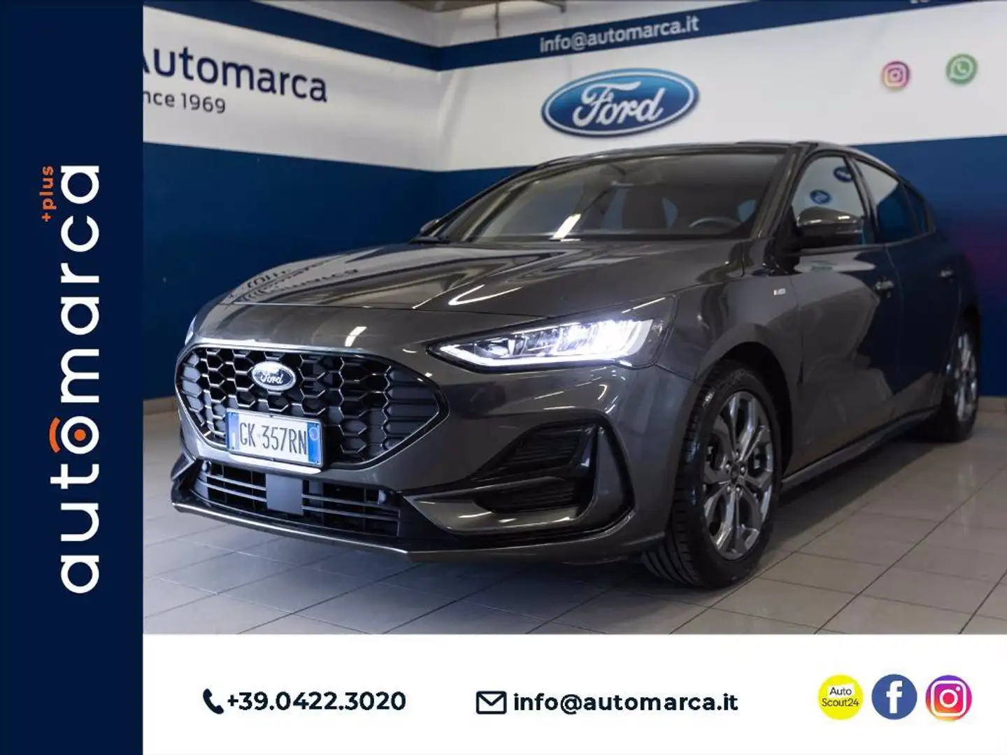 Ford Focus 1.0 ecoboost h ST-Line Design 125cv Gris - 1