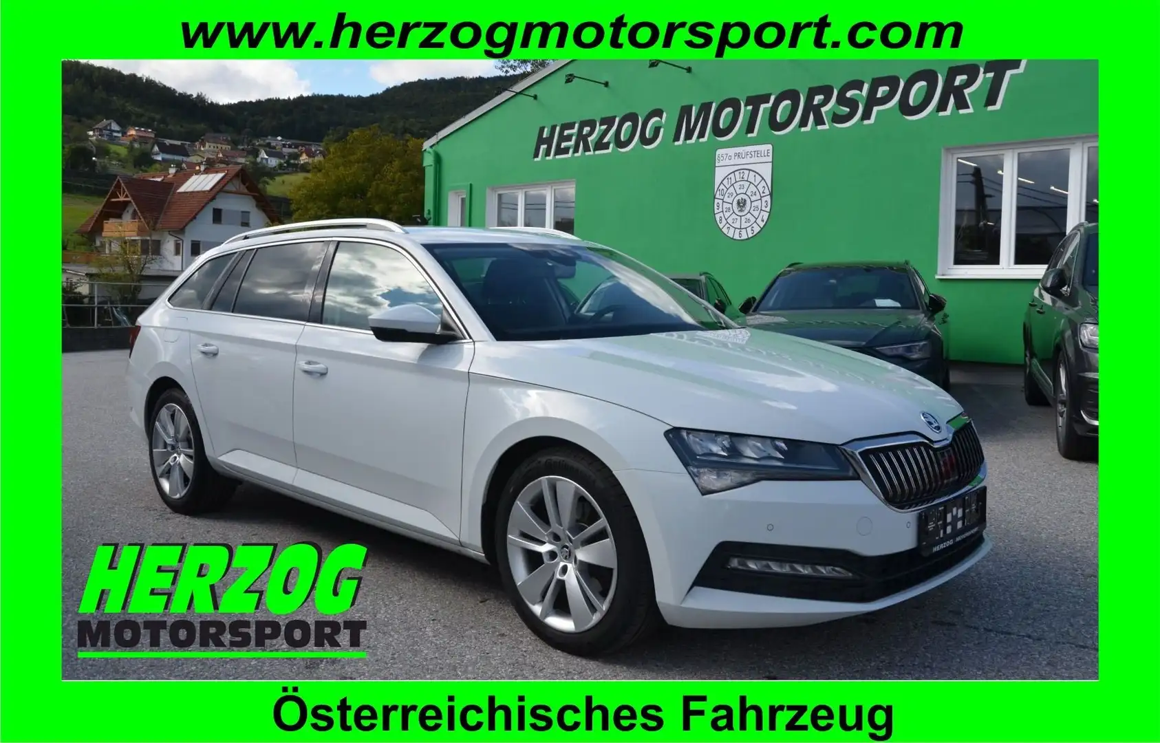 Skoda Superb Superb Kombi 2,0 TDI DSG LED VIRTUAL ACC 1.Besitz Weiß - 1