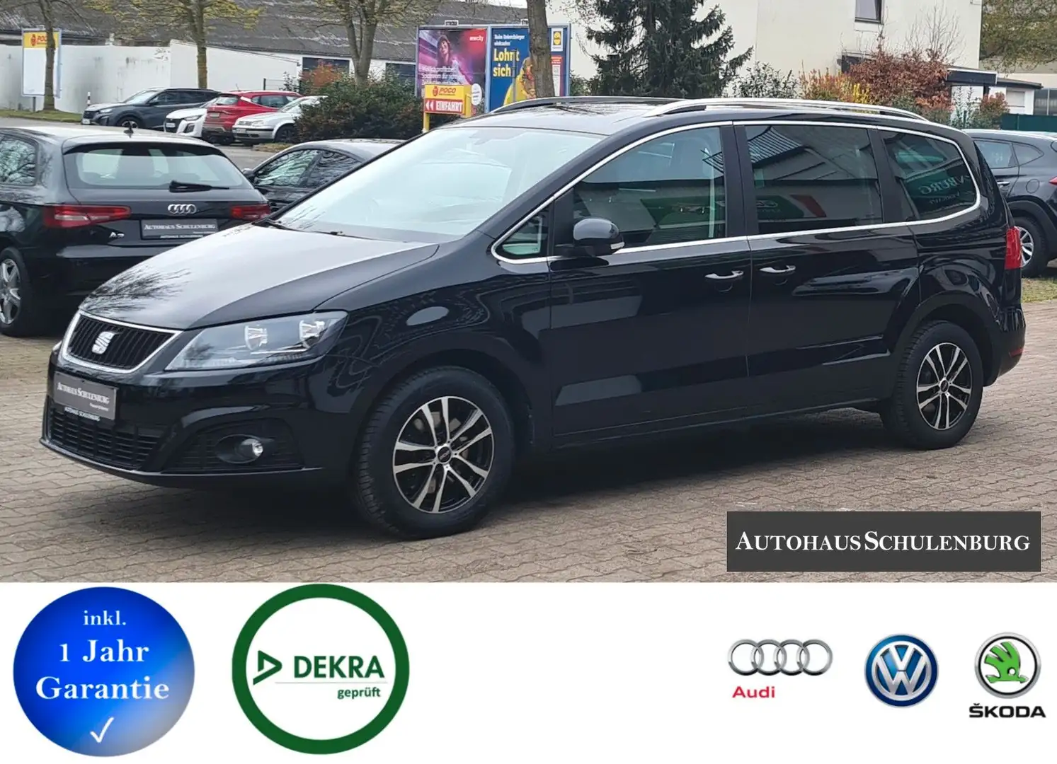 SEAT Alhambra Garantie 7-Sitzer Kamera Automatik Navi Schwarz - 1