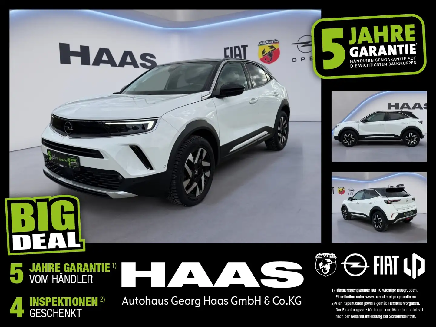 Opel Mokka 1.2 Turbo Elegance Sitzheizung, Carplay Weiß - 1