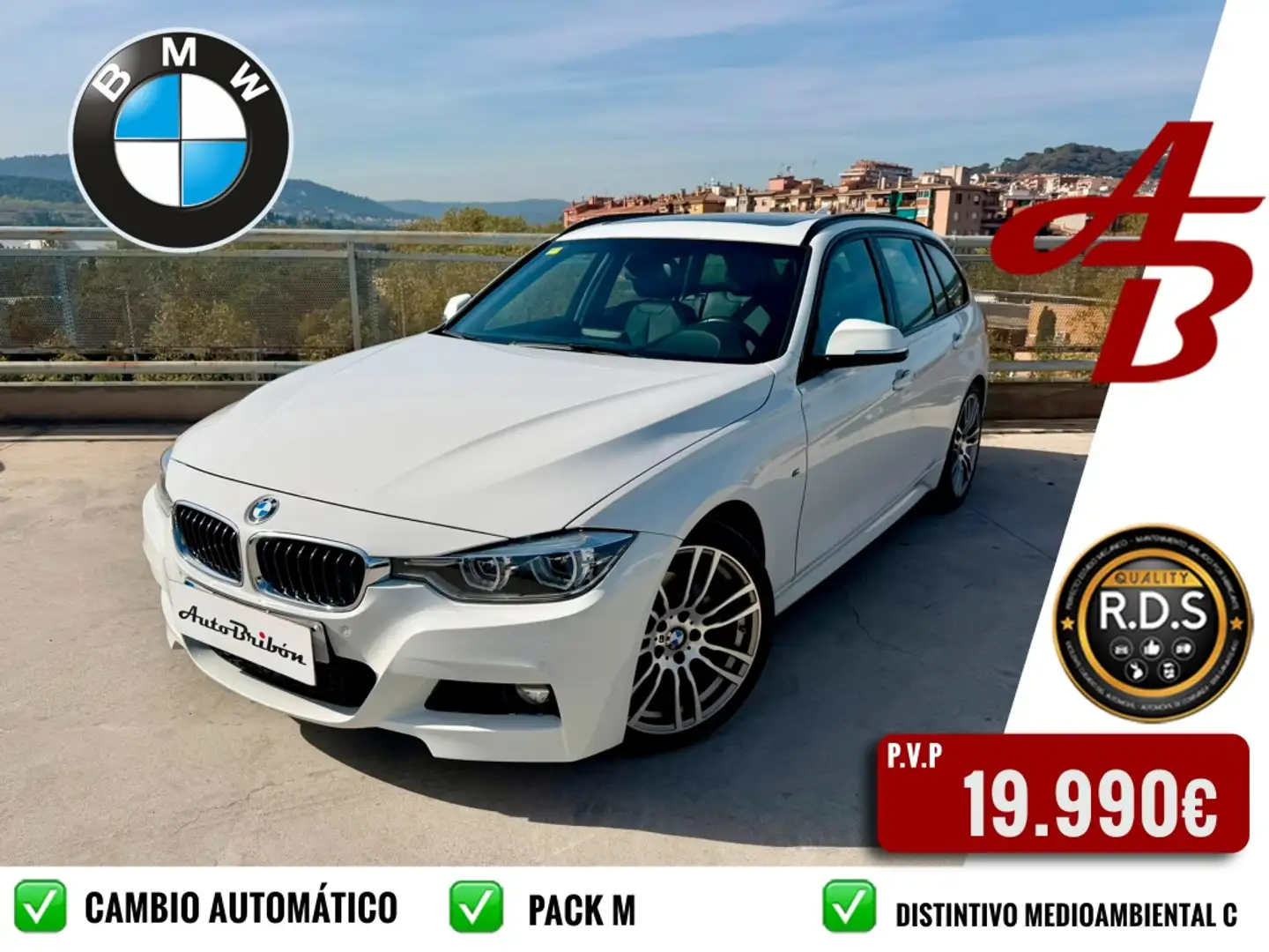 BMW 320 320dA Touring Blanco - 1