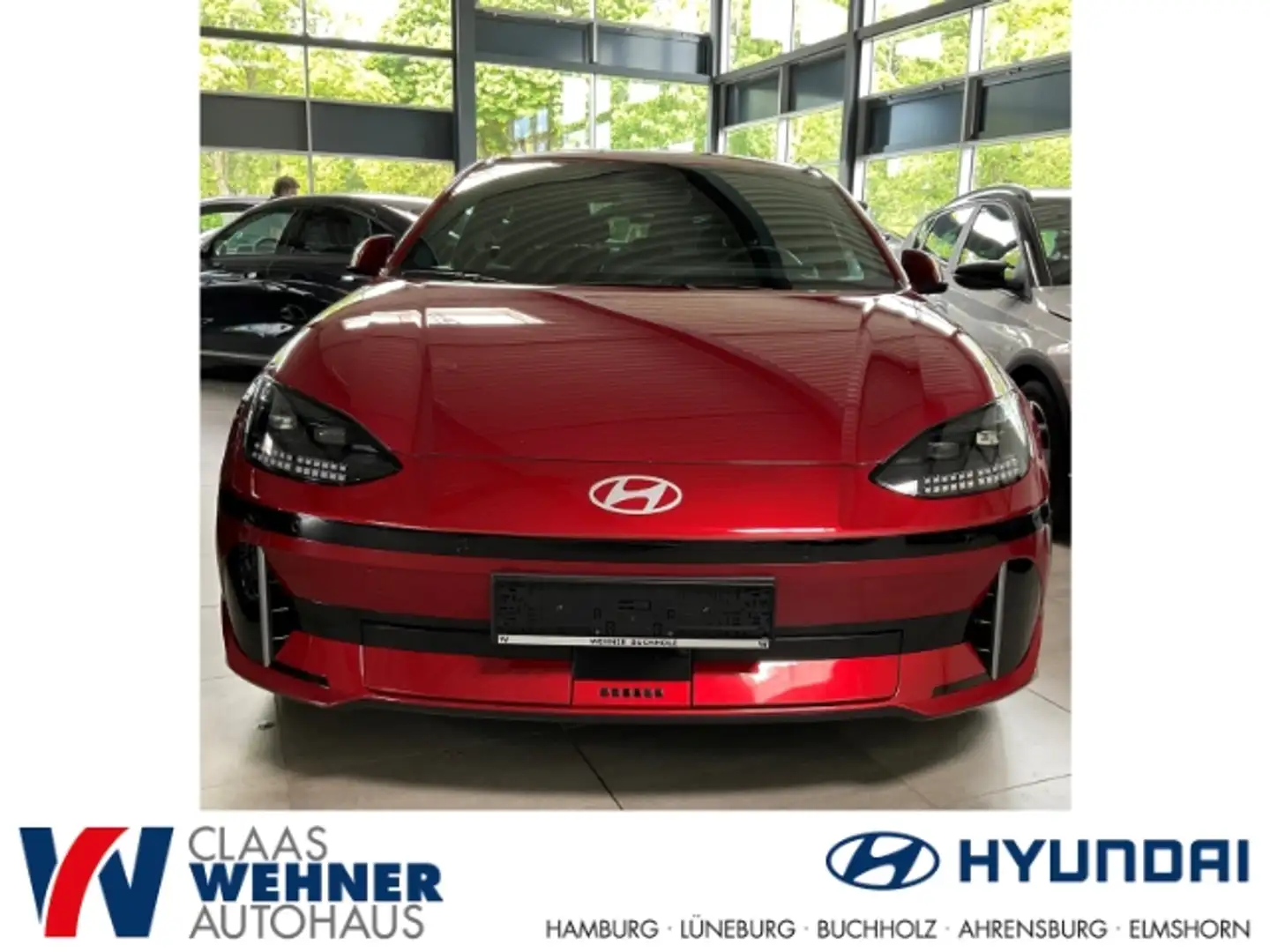 Hyundai IONIQ 6 Techniq Elektro 77 Technik-Paket Heckantrieb 229 P Rot - 1