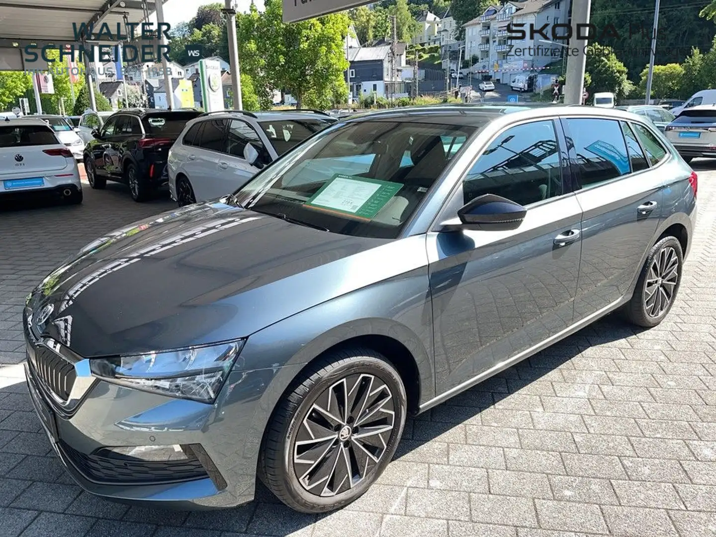 Skoda Scala 1.0 TSI Ambition LED RFK SHZ Gris - 2