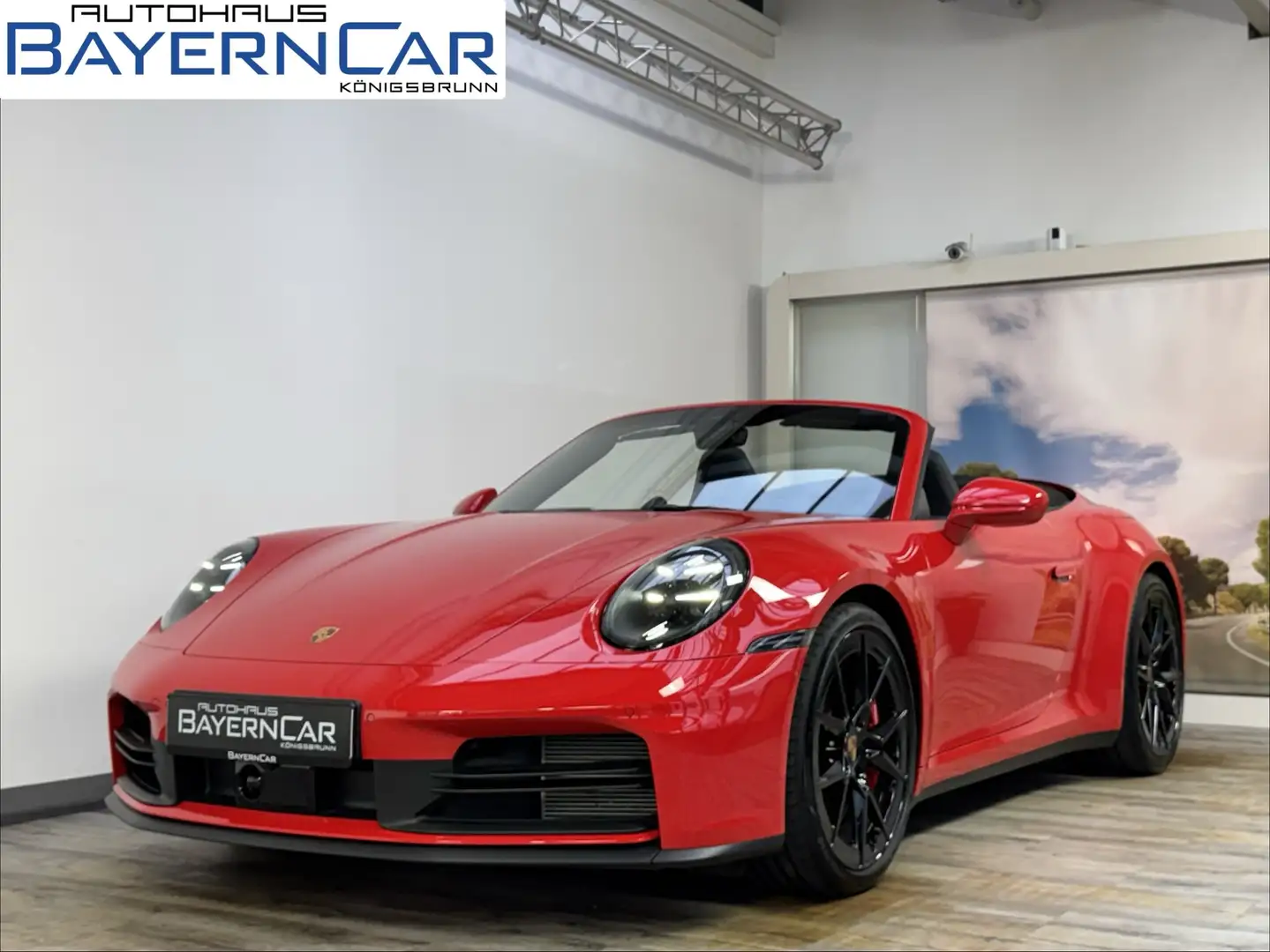 Porsche 992 S Cabrio Sportabgas Chrono Sitzlüft. Matrix Rot - 1