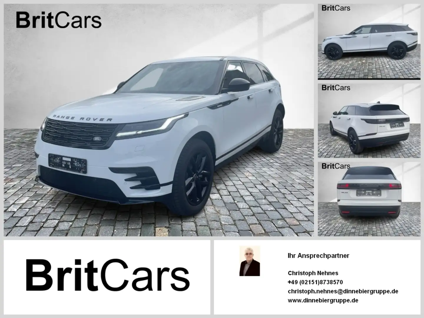 Land Rover Range Rover Velar D200 R-Dynamic SE Pano AHK Білий - 1