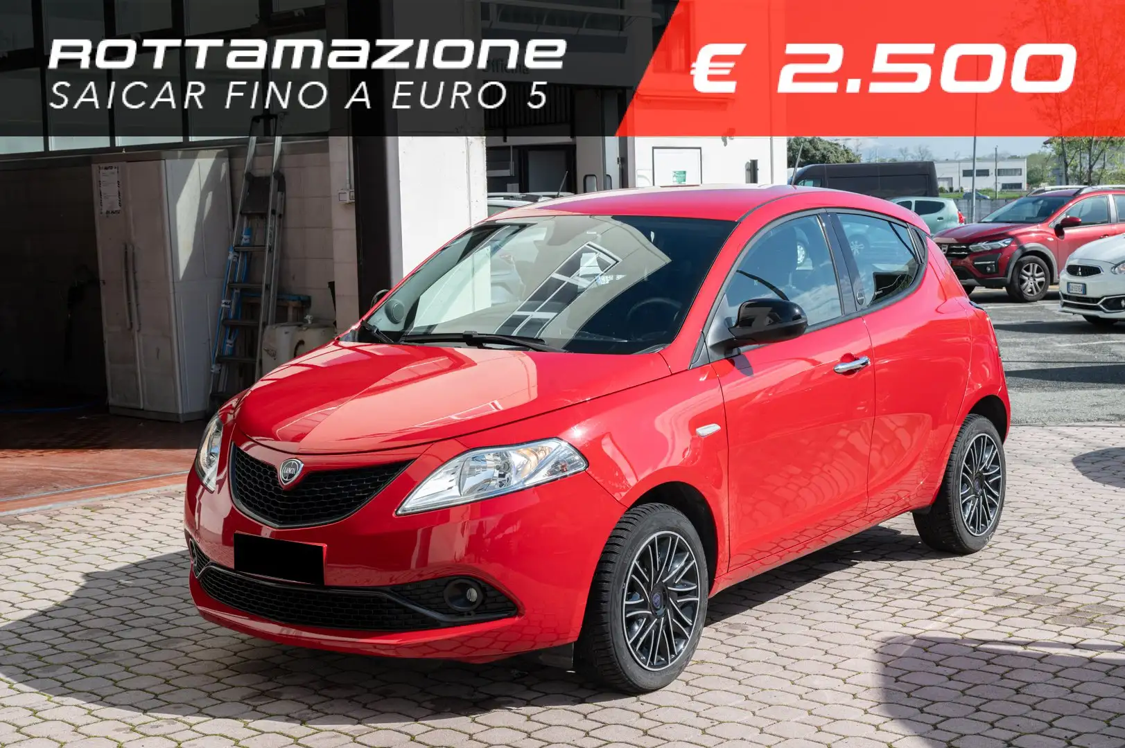 Lancia Ypsilon 1.0 FireFly 5 porte S&S Hybryd Gold Rosso - 1