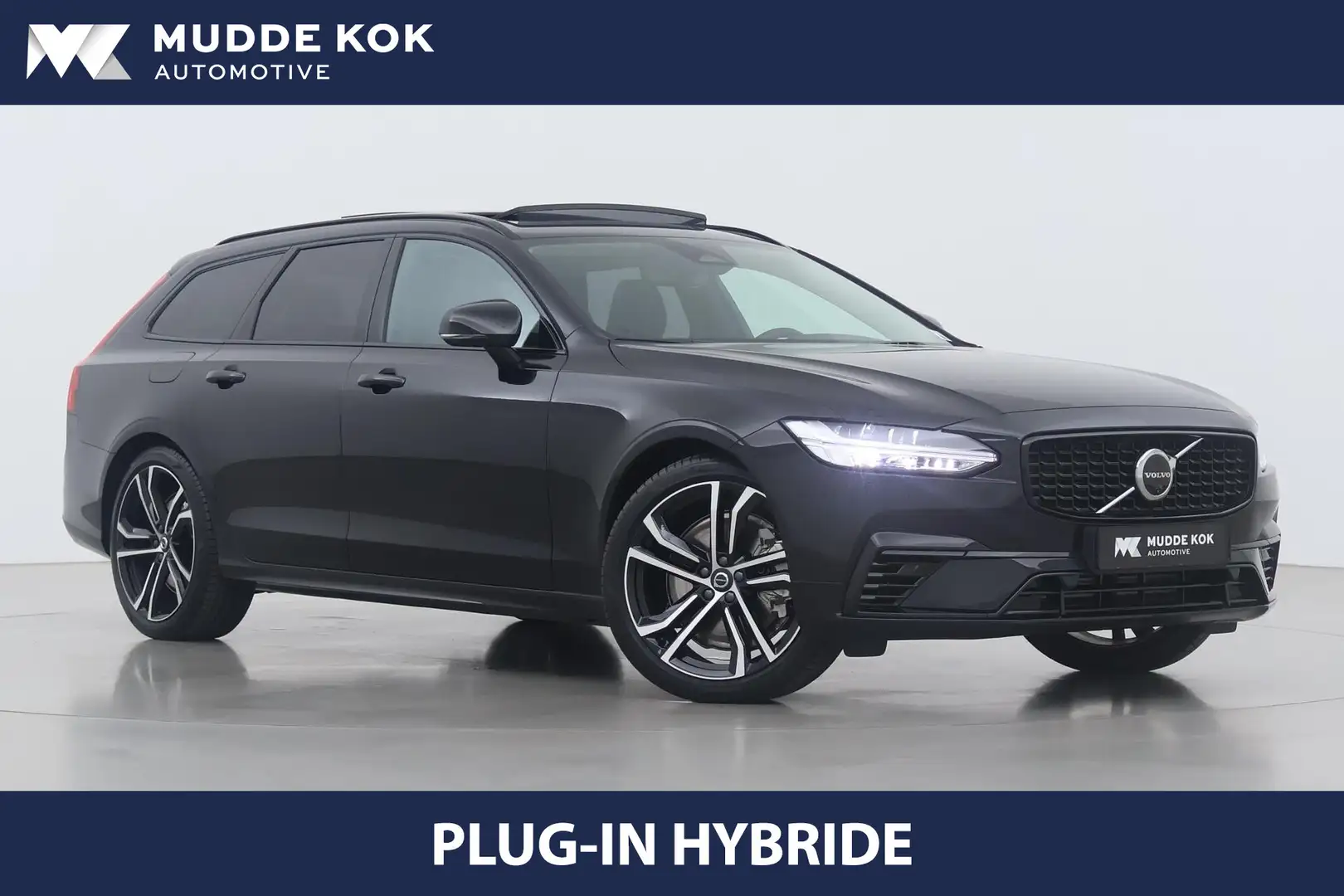 Volvo V90 T6 Plug-in hybrid Ultra Dark | Luchtvering Achter Zwart - 1