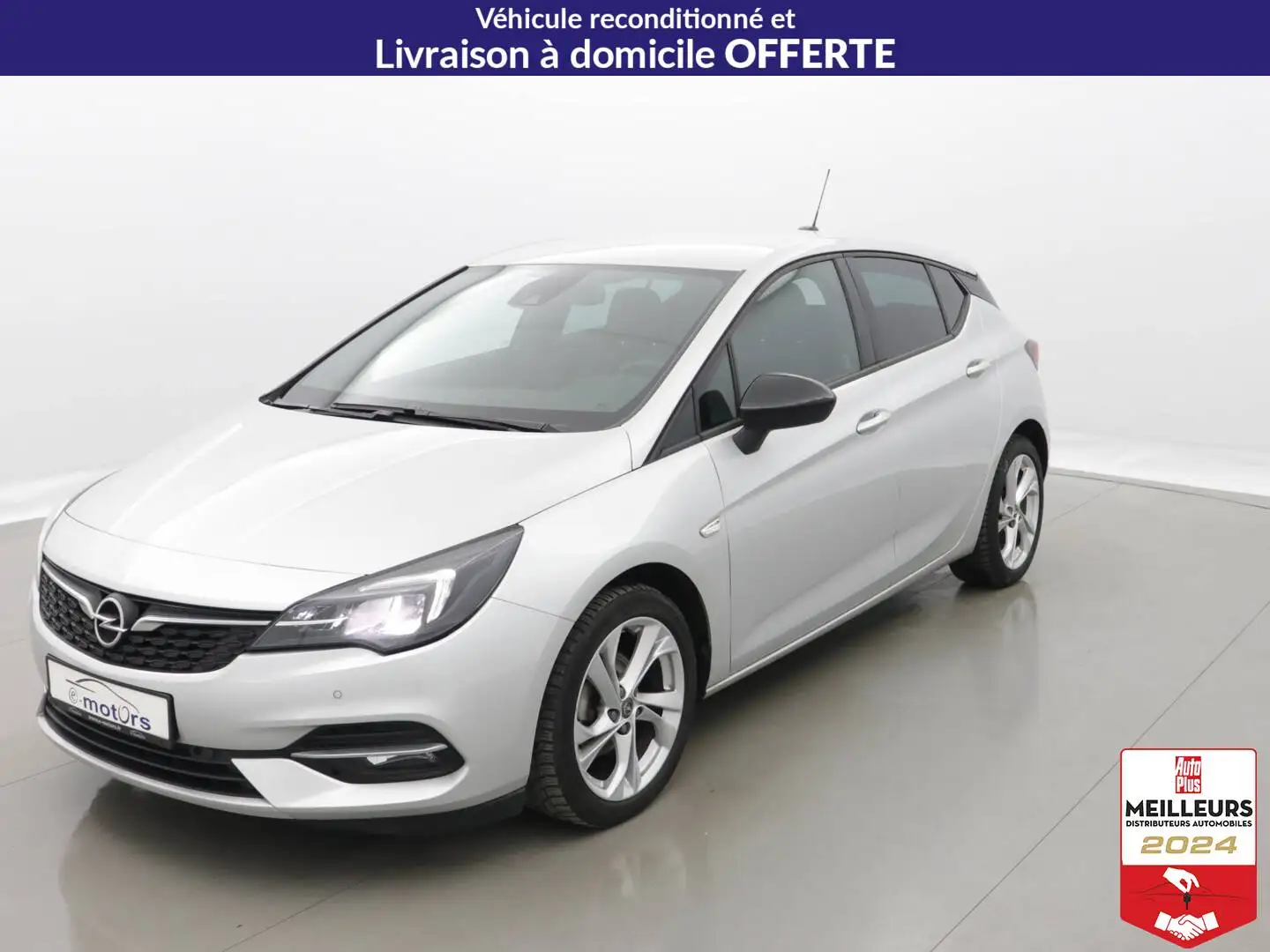 Opel Astra 1.2 Turbo 130 GS Line +GPS +Caméra Gris - 1