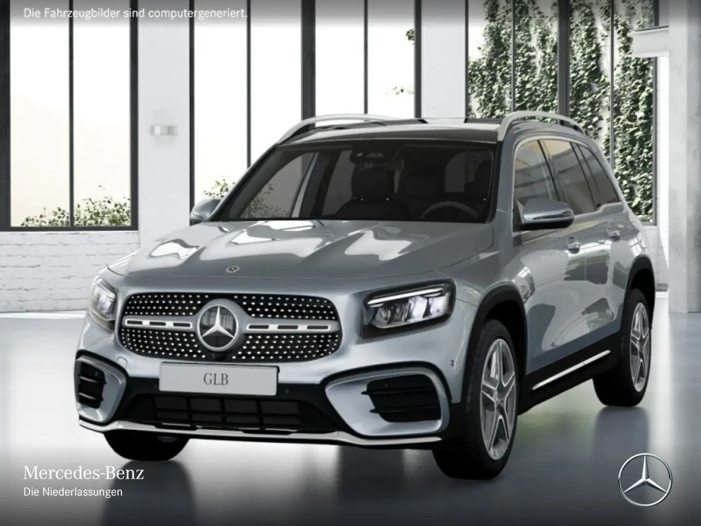 Mercedes-Benz GLB 200 AMG+PANO+AHK+LED+KAMERA+TOTW+KEYLESS+7G Silber - 2