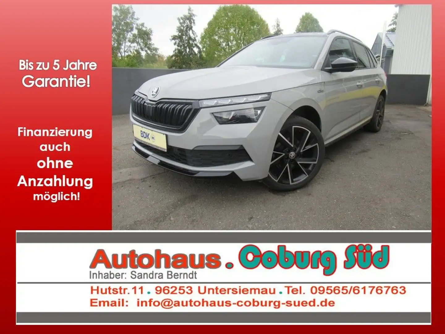 Skoda Kamiq Monte Carlo PANORAMA LED AHK 4xSHZG KAMERA Grijs - 1