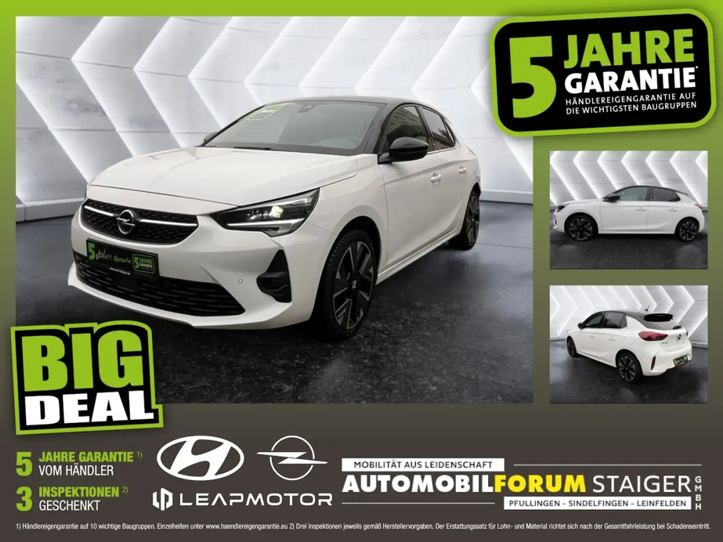 Opel Corsa F e Ultimate 5 Jahre Garantie BigDeal Bianco - 1