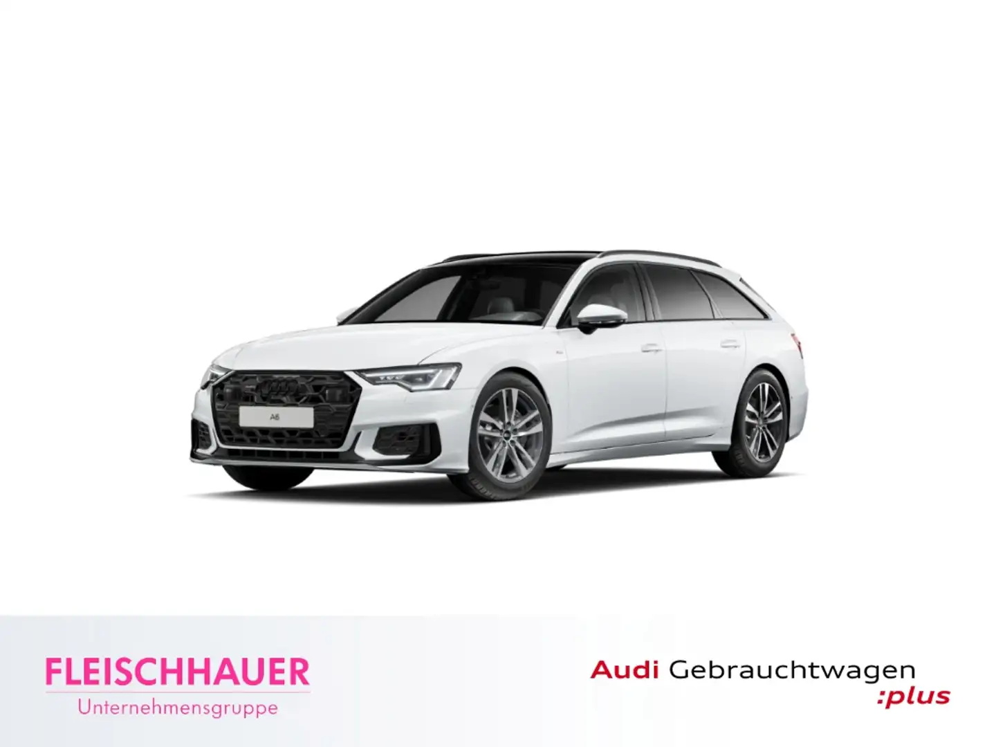Audi A6 Avant 45 TDI quattro S line Pano+Matrix+AHK+ACC+RK Weiß - 1