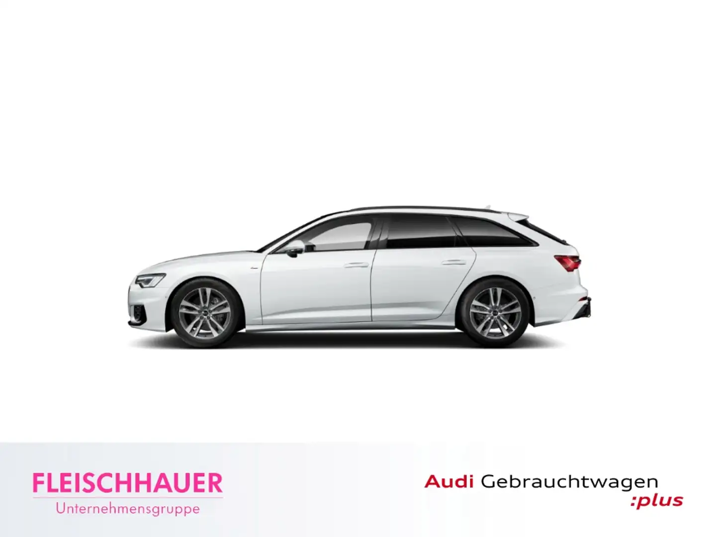 Audi A6 Avant 45 TDI quattro S line Pano+Matrix+AHK+ACC+RK Weiß - 2