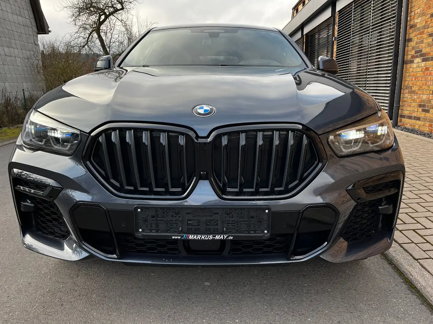 BMW X6 M i AHK Leder Laser HUD DAProf Standhz Gris - 2