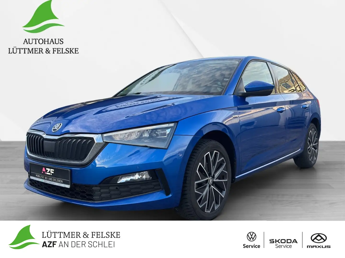 Skoda Scala 1.0 TSI Drive AHK+NAVI+LED+REGENSENSOR+BLU Blau - 1