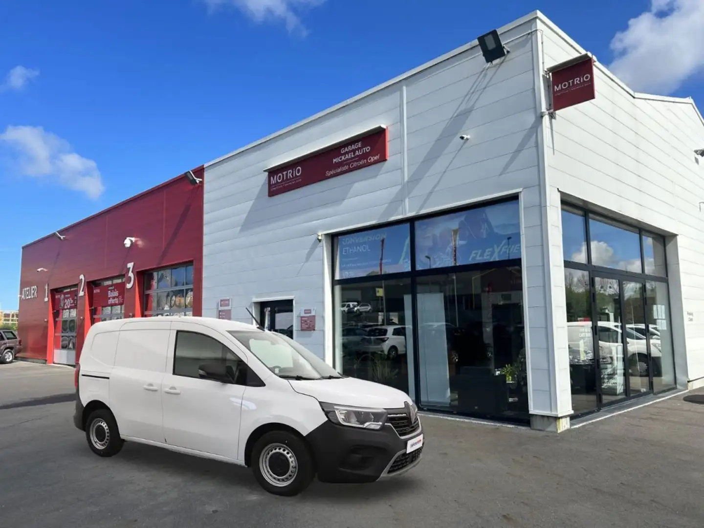 Renault Kangoo Van L1 Extra 3 Places Blue DCi 95 3 - Leasing Blanc - 1