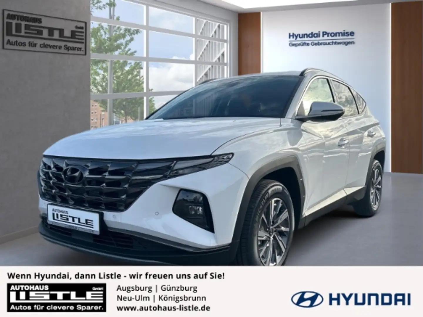 Hyundai TUCSON Trend Hybrid 4WD 1.6 T-GDI - Navi LED Kamera SHZ Weiß - 1