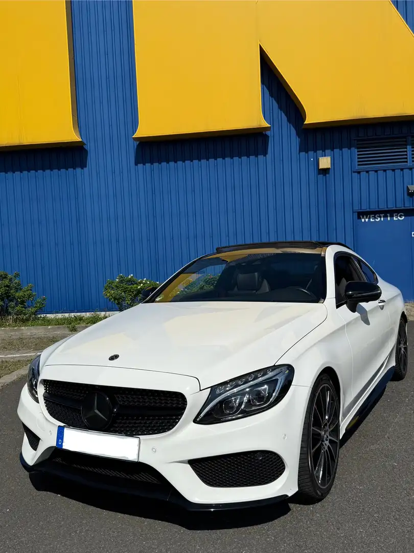 Mercedes-Benz C 180 Coupe 7G-TRONIC AMG Line Weiß - 1